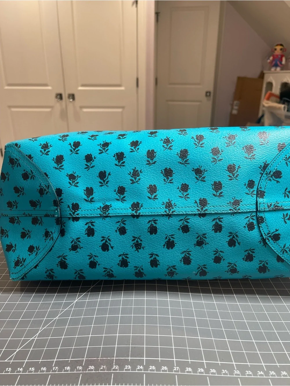 Coach turquoise tote